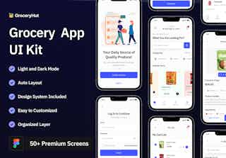Gorcery Hut - Grocery Store App UI Kit