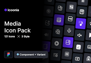Icoonia - Media Icon Pack