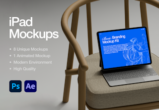 iPad Mockups - Basic Branding Mockup Kit