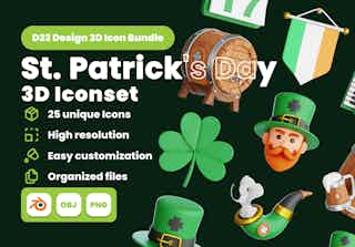 St. Patrick's Day 3D Illustration Pack
