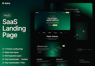 Astra- SaaS Landing Page Template