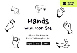 Hands - Inking Icon Set