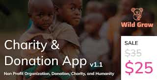 Charity & Donation App UI Kit Figma Template - Wild Grow Non Profit Organization