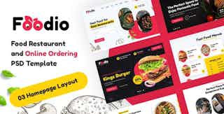 Foodio - Fast Food & Restaurant PSD Template