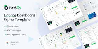 BankCo - Admin Dashboard Figma UI Templates