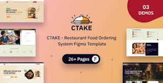 CTAKE - Restaurant Food Ordering System Figma Template