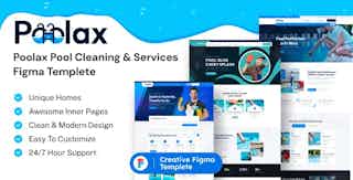 Poolax – Pool Cleaning & Services Figma Template