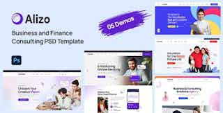 Alizo - Finance, Business & Consulting PSD Template