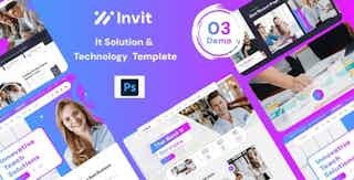 Invit- IT Solutions & Technology psd Template