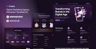 Creato - Digital Marketing Agency Elementor Template Kit