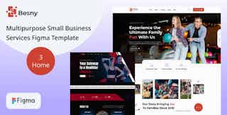 Besny - Multipurpose Small Business Services Figma Template